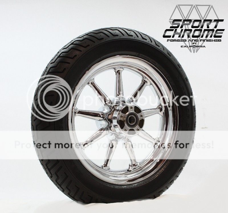 20022008 Harley Nine Spoke Chrome Wheels Rim & Tires Road King Electra